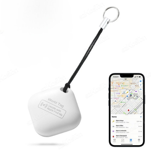 MFG Mini GPS Tracker – Localisation Bluetooth & Réseau Find My | Étanche IP65, Batterie Remplaçable, Alerte Anti-Oubli