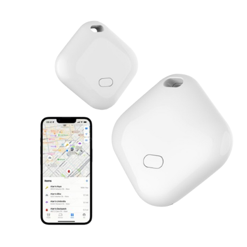 MFG Mini GPS Tracker – Localisation Bluetooth & Réseau Find My | Étanche IP65, Batterie Remplaçable, Alerte Anti-Oubli